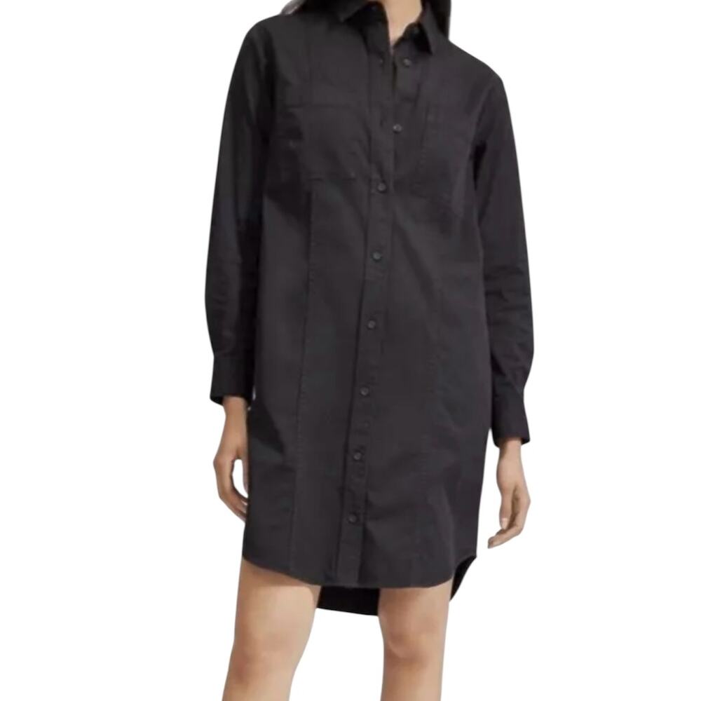 Everlane long sleeve button front shirt dress size 2 XS D3 5034
